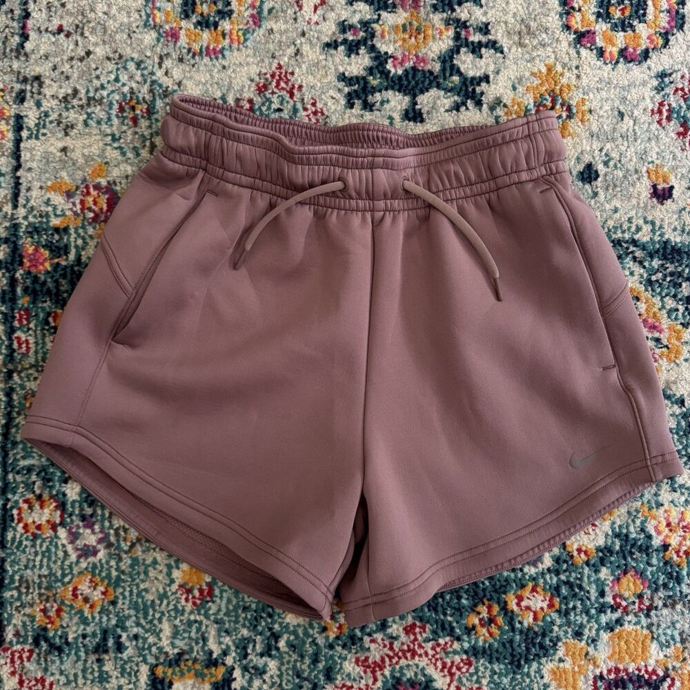 Nike Women's Smokey Mauve Prima Dri-Fit High Waisted‎ Shorts Size Small